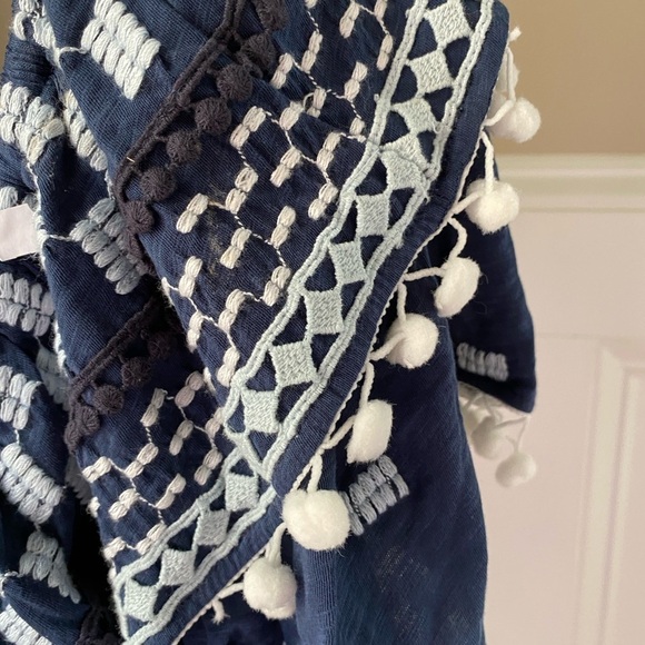 NWT By Anthropologie Pom-Tassel One-Shoulder Top Medium - Picture 8 of 8